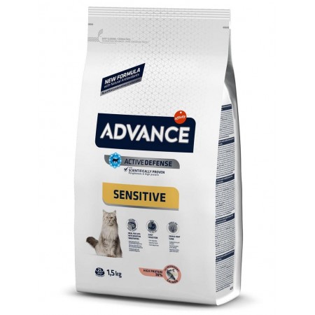 Advance Cat Sensitive Salmon & Rice корм для кошек 1.5 кг (922072)